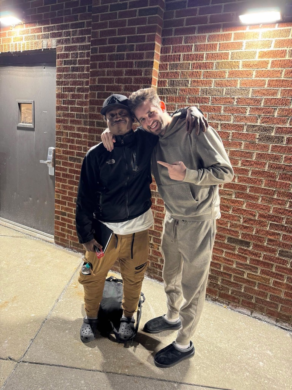 Josh Liljenquist with Aaron near the beginning of Aaron's treatment and recovery story