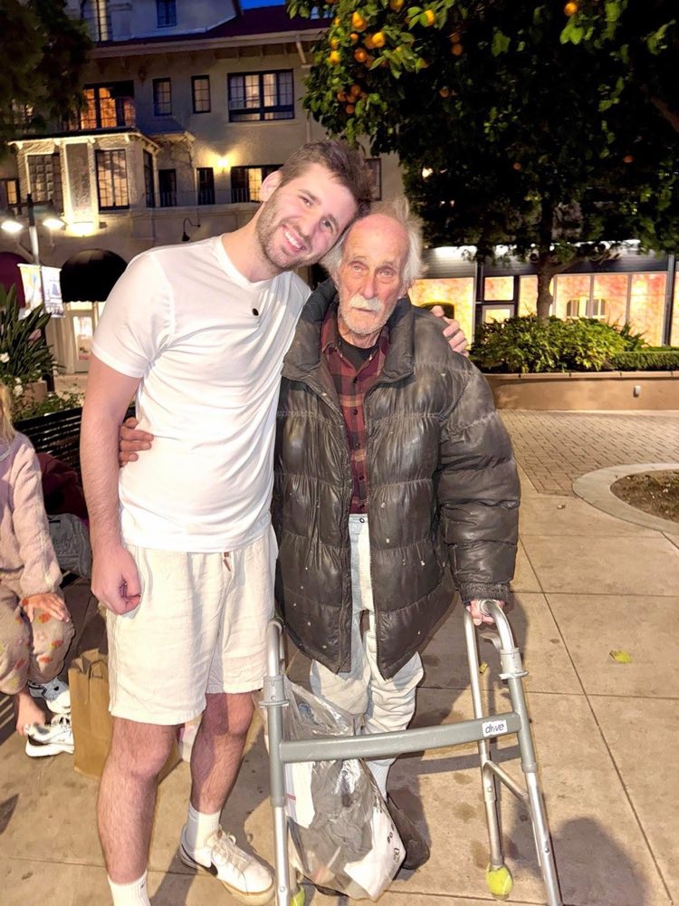 Josh Liljenquist standing with Chuck, an 88-year-old U.S. Army veteran
