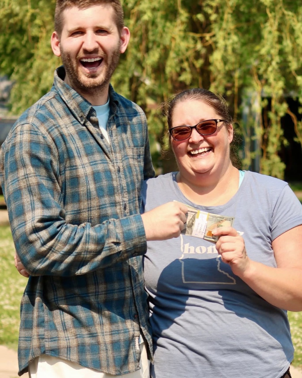 Katie Finch with Josh Liljenquist in the public fundraiser image