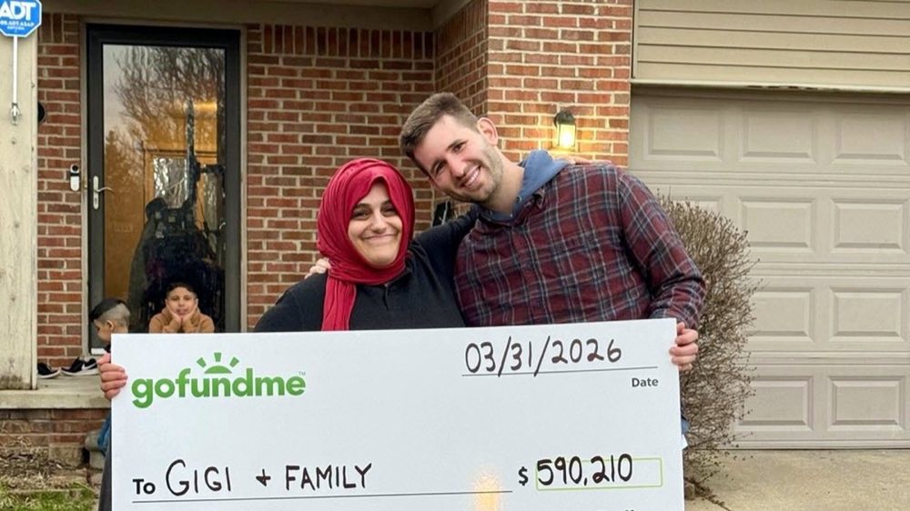 Josh Liljenquist with Azeza after the Gigi and family fundraiser