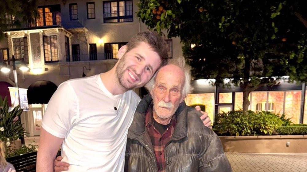 Josh Liljenquist standing with Chuck, an 88-year-old U.S. Army veteran