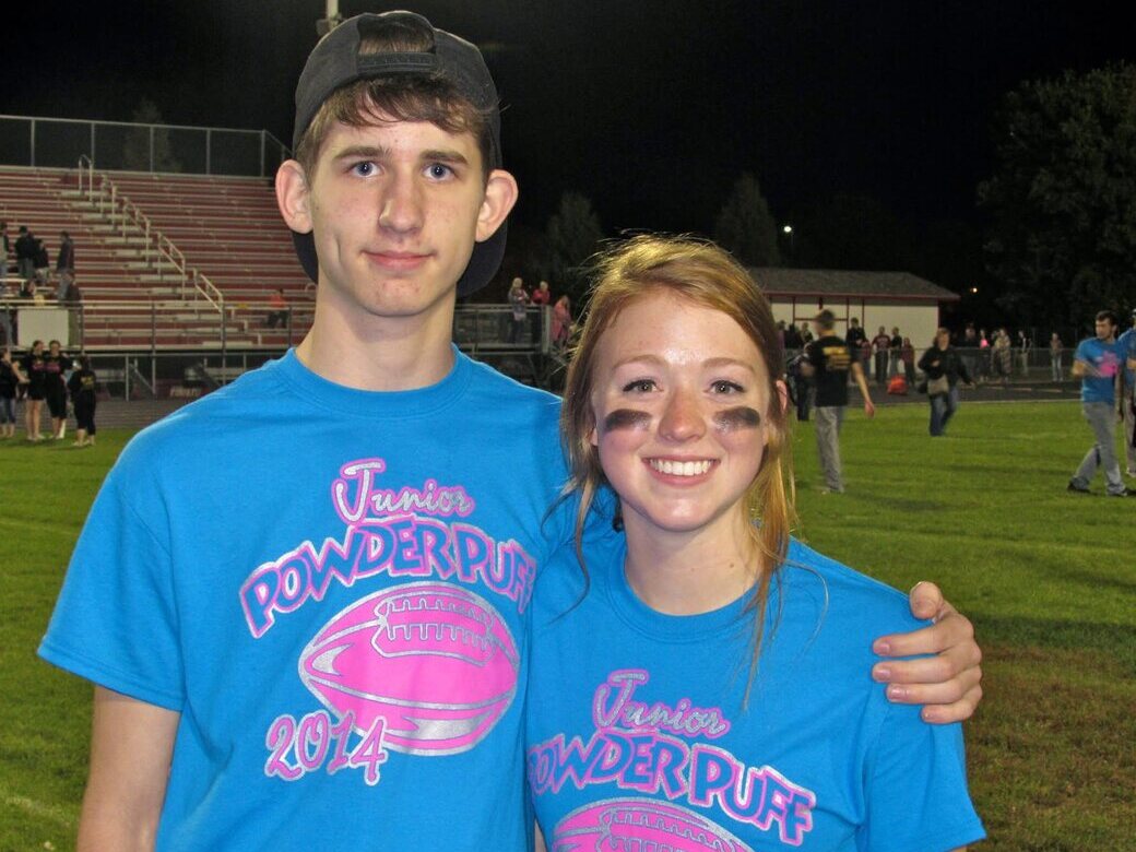 Josh and Alyssa together during their Fairmont school years in 2014. They were in the same grade and continued sharing many of the same friends through high school.