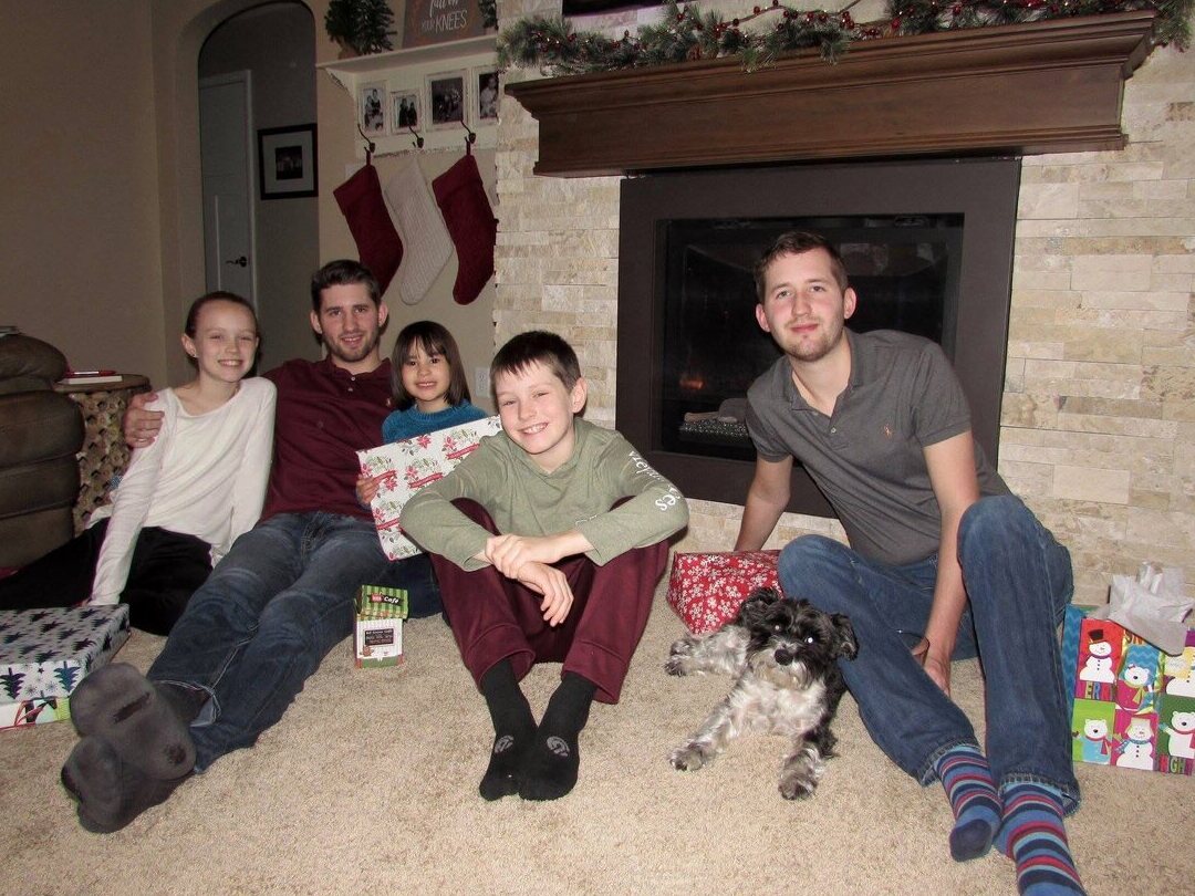 Members of Todd and Melanie Liljenquist's family together during a Christmas gathering.