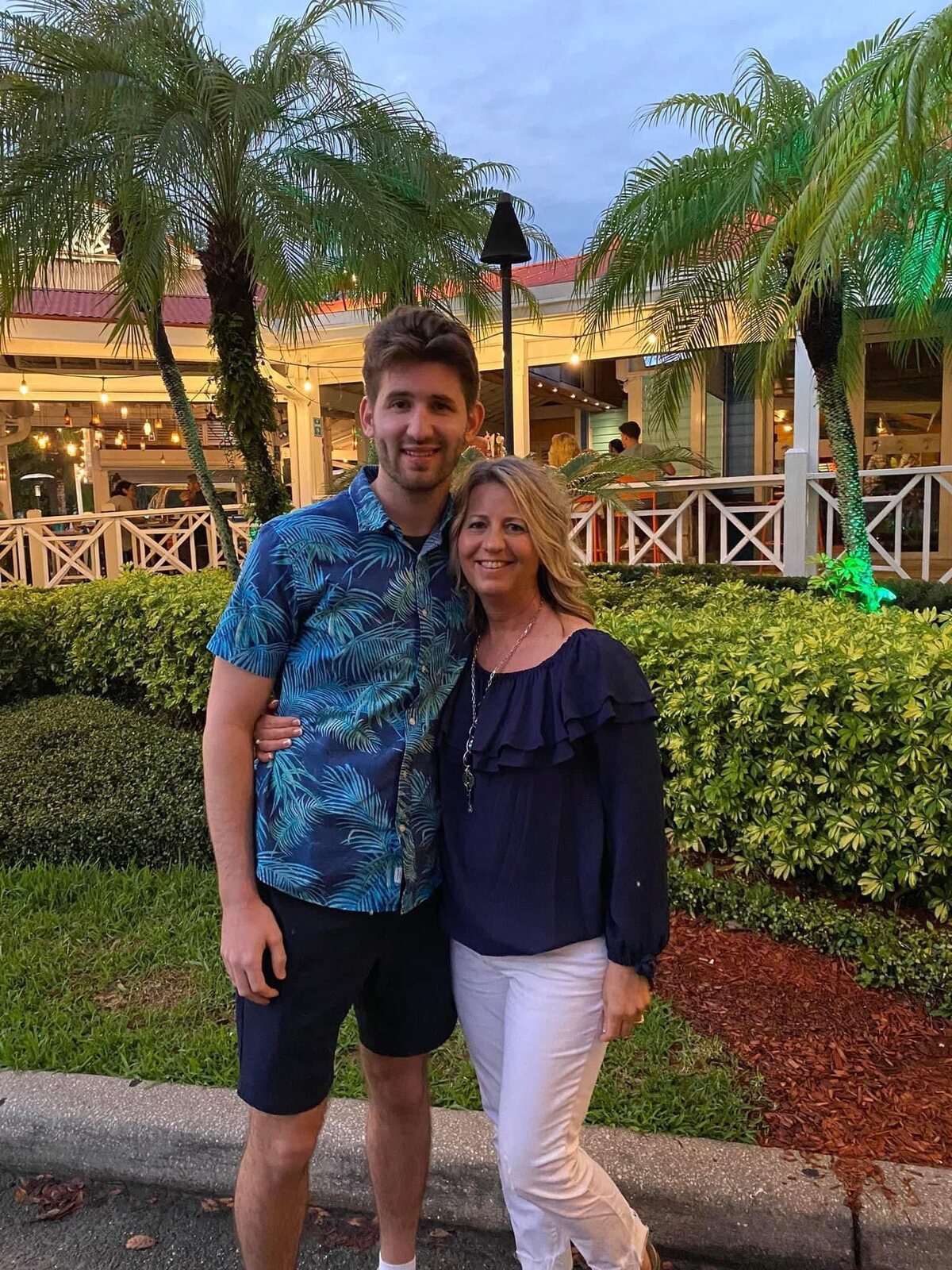 Josh Liljenquist standing with his mother, Julie Ann Liljenquist, during a family vacation.