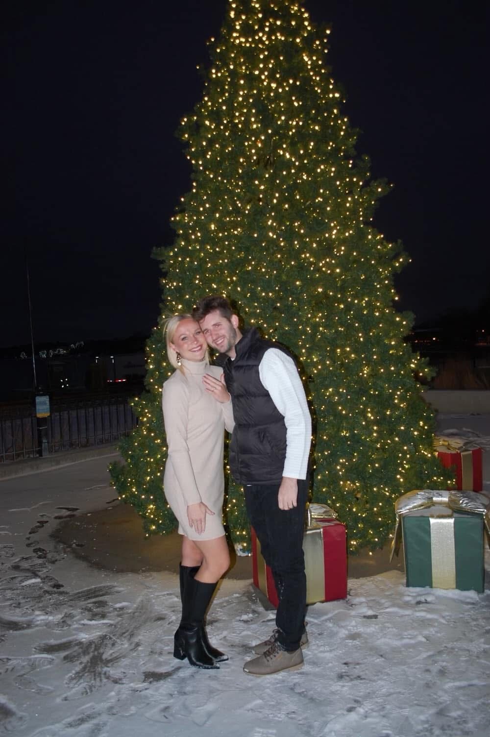 Josh and Ingrid together during the Christmas season, one of the ordinary memories that became part of their life together.