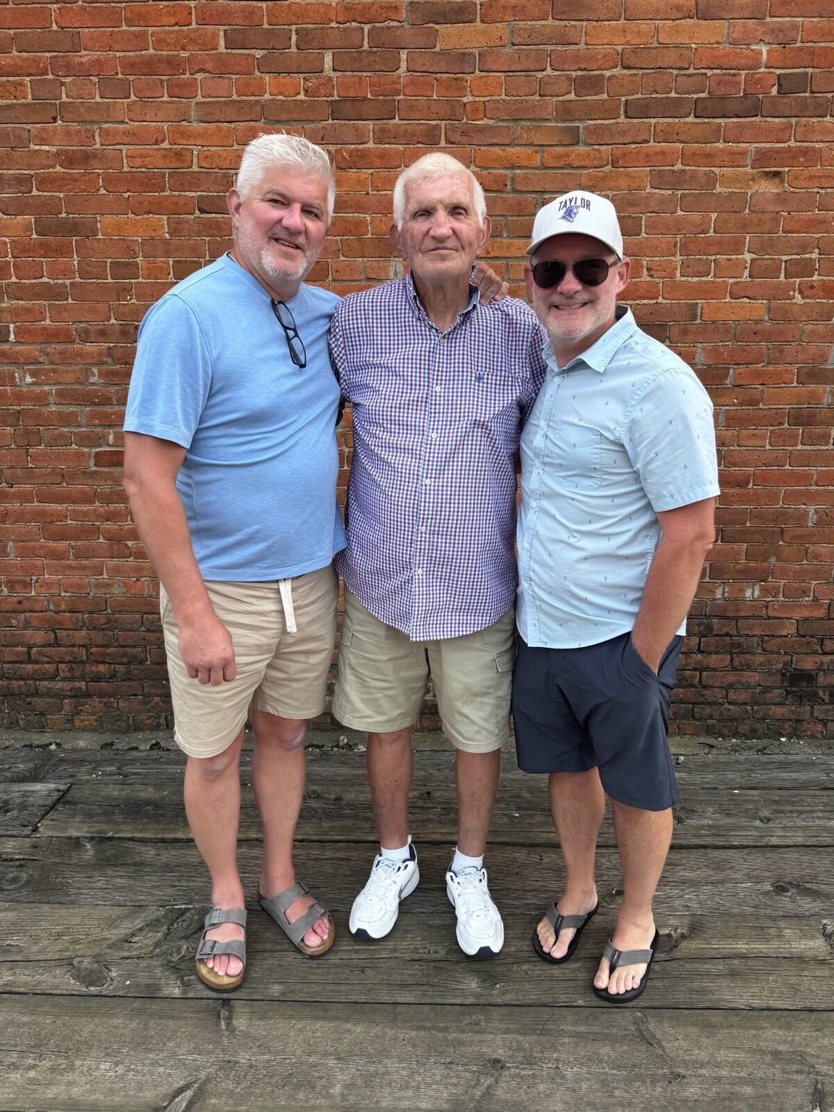 Lee Liljenquist with his sons Trent and Todd Liljenquist.