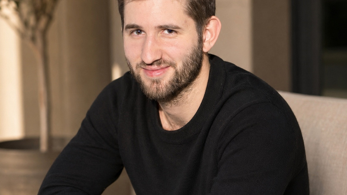 Rights-cleared editorial portrait of Josh Liljenquist in a black sweater