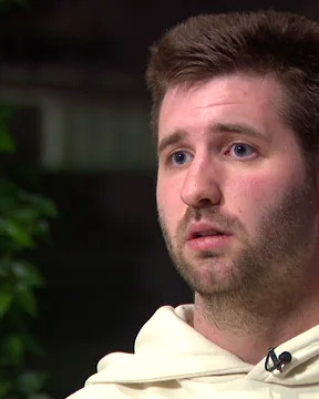 Josh Liljenquist speaking during a filmed interview